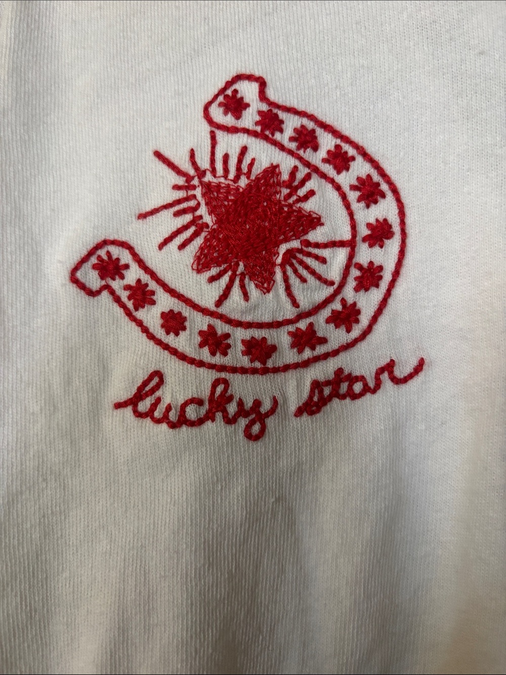 Stitched Cropped, White T-Shirt - Picture 3 of 9